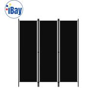 3-Panel Room Divider Privacy Folding Screen Window Protector Panels Freestanding