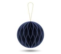 3 Paper Honeycomb Decorations | Honeycomb Baubles for a Wedding or Party Display | Scandi | Minimalist Paper Baubles | Vintage Ornaments | Paper Balls Decorations | Sapphire Blue