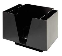 Beaumont Bar Organiser Black Black Organiser with 3 Compartments for Bar Essenti