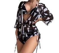 3 -part Swimwear, Polyester 3 women's Bathing for a Pool Party (S)