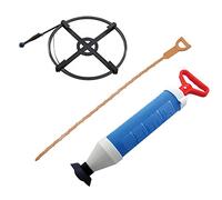 3 PC Drain Unblocker Tool Set - Power Plunger - Pipe Cleaning Tool - 4.5M Drain Cleaner
