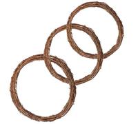 3 PC Grapevine Wreath Rattan Ring DIY Crafts Base For Garland Making Home Decoration For Wedding,Party Decoration