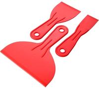 3 Pc Plastic Scraper Set Putty Filler Spreader Wallpaper Spatula Tool Paint Car