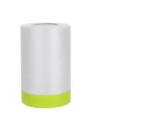 3 PC Pre-Taped Masking Film Drop and Cloth Plastic Cover Sheets Transparent Floor Carpet Protector for Furniture Car Painting for Furniture(0.55M)