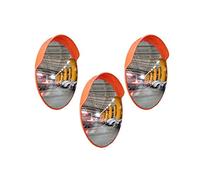 3 Pc Safety Convex Mirror - 45CM | Round Safety Convex Mirror for Driveway | Wide Angle Visible High-Definition Convex Security Mirror with Plastic Body (3)