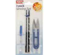 3 PC Sewing Set Thread Cutter Seam Ripper Unpicker Stitch Scissors Metal Gauge