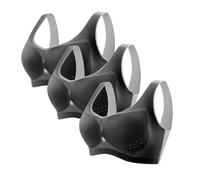 3 PC Sports Bras for Women Seamless Ice Silk Yoga Bra for Ladies Comfort Soft Support Bras Ladies Thin Fitness T Shirt Bralettes Without Steel Ring Full Coverage Push Up Mesh Jogging Bra Women