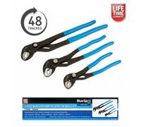 3 PCE Waterpump Pliers Set In Wallet 175mm - 300mm Quick Press & Slide Mechanism
