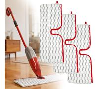 3 PCS 1-2 Spray Max Mop Head Replacement Compatible with Vileda ProMist MAX, Reusable Microfiber Mop Pads Replacement, for Wet & Dry Use, Double-Sided Cleaning (Grey)