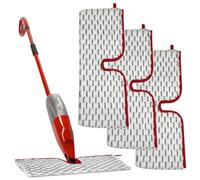 3 PCS 1-2 Spray Mop Head Replacement Compatible with Vileda ProMist MAX, Reusable Microfiber Mop Pads Replacement, for Wet & Dry Use, Double-Sided Cleaning (Grey)