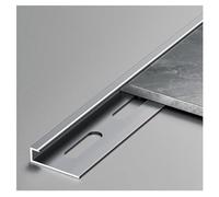 3 Pcs × 100cm/3.2ft Threshold Strip, Doorway Edge Trim, Floor Cover for Wood, Tile, Vinyl, Laminate Floor Seam Transition Strip(Gray,12.0mm(0.47in))