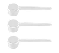 3 PCS 10ml Plastic Measuring Spoon Scoops Protein Scoop 5g Milk Powder Scoops Dosing Spoons Coffee Scoop Medicine Spoon Dishwasher Safe Reusable Spoons for Liquids Powders Kitchen Cooking Tool