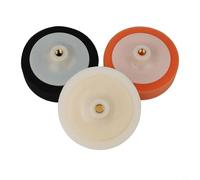 3 Pcs 150mm 6 inch Car Polishing Sponge Pads for M14 Thread, Buffing Foam Heads with Mat Pattern for Maximum Efficiency, Reusable Washable Auto(B)