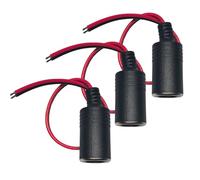 3 Pcs 18AWG Car Cigarette Lighter Female Socket Extension Cable, 12V Female cigarette lighter Replacement Cable for car charger GPS Dashcam