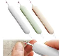3 Pcs 2 in 1 Needle Threader and Seam Ripper, Needle Threaders for Hand Sewing, Retractable Removable Needle Threading Tool for Sewing Crafts Sewing Accessories
