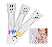 3 Pcs 2 Minute Teeth Timer Sand Hourglass, 2 Minute Toothbrush Sand Timer, Fun Oral Care Tool to Encourage Proper Brushing Habits Dental Timer