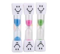 3 Pcs 2 Minute Timer for Teeth, Kids Toothbrush Timer, Egg Boiling Hourglass Fun Cartoon Characters for Bathroom Kitchen Oral Hygiene