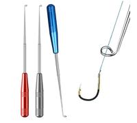 3 Pcs 2024 Upgraded Stainless Steel Fishing Hook Removers - Large Size, Portable for Small & Big Hooks