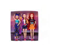 (3 pcs) 2025 New Release 3 Pcs Mira Demon Hunter Action Set - Anime-Inspired K-POP Collectible Dolls Featuring Rumi, Mira & Zoey, Premium Vinyl Figurine