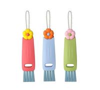 3 Pcs 3-in-1 Cup Lid Cleaning Brush, Portable Multifunctional Bottle Gap Cleaner, Stiff Bristle Kitchen Crevice Tool for Water Bottles, Mugs and Teapots