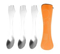 3 pcs 3-in-1 Utility Spork,Multipurpose Utility Spork 3-in-1 Camping Spoon Fork Knife Combo,Camping Sporktravel Fork,Sporks Stainless Steel,for Travel, Outdoor Activities(7.17x1.38inch)