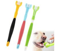 3 Pcs 3-Sided Toothbrush Set, Soft Bristles, Ergonomic Grip, Gentle Oral Care for Sensitive Children