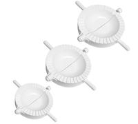 3 Pcs 3 Sizes Ravioli Dumpling Maker Set, Manual Chinese Dumpling Pasty Molds Cutter Gyoza Empanada Mould Pierogi Pie Dough Pastry Wrapper Press Cutter,Gyoza Wrappers,Pie Maker(White)