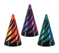 3 Pcs 3D Printed Fidget Toys, Impossible Pyramid Sculptures