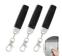 3 Pcs 433MHz Copy Remote Opener, 4 in 1 Remote Control Duplicator, Universal Garage Door Controller, Wireless Cloning Key Fob, for Electric Gate Car Alarm Doors Home Store Roller Shutters