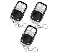 3 PCS 433MHz Universal Automatic Gate Remote Control Garage Door Copy Remote Control Fob Wireless Garage Door Opener Cloning Key with Fob 4 Buttons for Garage Doors Roller Shutters Car Electric Gates
