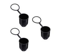 3 Pcs 50mm Plastic Towing Hitch Protective Cap with Locking Ring