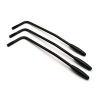 3 Pcs 6 mm Thread Tremolo Arm Electric Guitar Tremolo ArmThread Metal Single Tremolo Arm (Black)