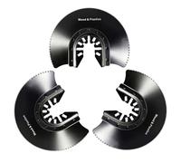 3 Pcs 88mm Round Oscillating Multi Tool Blades, High Carbon Steel Oscillating Saw Blades, Universal Oscillating tool Accessories - Wood, Plastic, Drywall Compatible with Dremel Fein Multimaster Makita