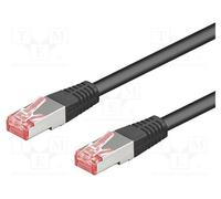 3 pcs : 95651 - Patch cord, S/FTP, 6, stranded, Cu, LSZH, black, 25m, 28AWG