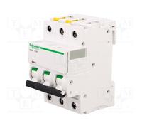 3 pcs : A9F04306 - Circuit breaker, 400VAC, Inom: 6A, Poles: 3, for DIN rail mou