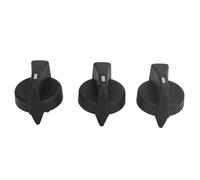 3 Pcs AC Heat Control Knob 121 0001 000, Replacement for Peterbilt 330 335 357 367 HVAC Climate Control Knob with Fan Speed Mode Switch, Compatible with Sprague System (Black)
