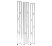 3 Pcs Adjustable Height Room Divider Privacy Screens, Metal Floor-to-Ceiling Partition Fences, Ideal for Teahouses, Cafés, and Home Spaces, Effective Room Separation Solution