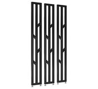 3 Pcs Adjustable Metal Room Divider Privacy Screens, Floor to Ceiling Partition Fences, Versatile Room Separator for Teahouse, Coffee Shop & Home Use
