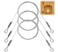 3 Pcs Adjustable Picture Hanging Wire, 2 m*1.5 mm Stainless Steel Heavy Duty Picture Wire, Hold Up to 30 KG, for Photo Frames Mirror Artwork Wall Decor Lamps Plants - Hang Your Artworks
