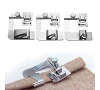 3 Pcs Adjustable Rolled Hem Foot (1 Inch, 1/2 Inch, 3/4 Inch) Sewing Machine Presser Foot Hemmer Foot Set for Singer Brother Janome Babylock Juki.Brother Sewing Machine Accessories
