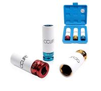 3 pcs Alloy Wheel Nut Protective Deep Impact Socket Driver Tool Set 17 19 21mm 1/2'