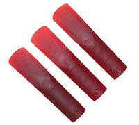 3 Pcs Alto Saxophone - Portable, Wear Resistant, Premium Craft for Alto Saxophone - Durable, Eco-Friendly, and Flexible Sound Quality Reeds (Red)