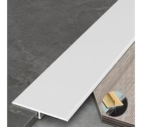 3 PCS Aluminum Hinge Strips 0.9M x 2CM Durable Metal Profiles for Junction Flooring and Rail (White 5CM x 270CM 3 x 90CM) Heavy Duty Solution for Seamless Assembly