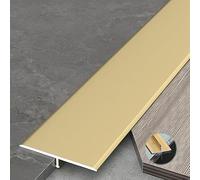 3 PCS Aluminum T Hinges Strip 0.9M × 2CM Metal Profiles Junction Strip Floor Transition Profile Durable Rail for Doors & Cabinets (3 x 90CM)