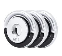 3 Pcs Angle Grinder Attachments and Angle Grinder Key Set - M14 Quick Release Self-Locking Retaining Flange Nuts for Fitting Parts