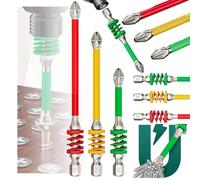 3 Pcs Anti-Slip Magnetic Phillips Bit with Spring,2025 New Strong Magnetic Durability Screwdriver Drill Bit Set, Magnetic Impact Driver Bit Set,Impact Screwdriver Bits Set for Electricians (Color)