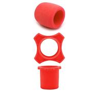 3 PCS Anti-Slip Microphone Silicone Protective Cover Sponge Microphone Guard for Home Karaoke Broadcast Stations