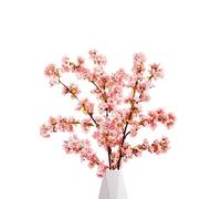 3 Pcs Artificial Cherry Blossom Branches 39.4'' Faux Cherry Blossom Stems Silk Cherry Blossom Branches,for Wedding Home Decor,Pink