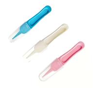 3 PCS Baby Nose Cleaning Tweezers - Gentle Safety Tweezers for Newborns & Infants | Rounded Tip Nasal Cleaning Tool Set for Safe Mucus Removal