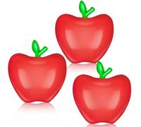 3 Pcs Back to School Balloons Red Apple Balloon Cute Red Apple Shape Balloon for the First Day of School Classroom Party Decoration Supplies